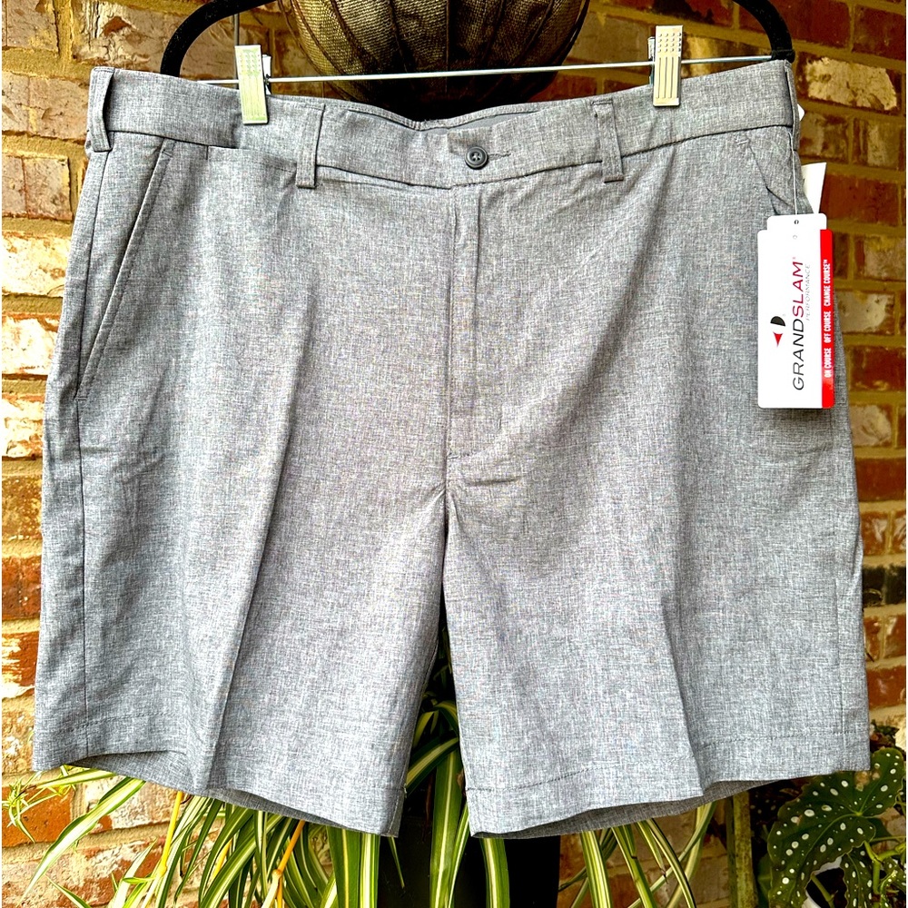 Grand Slam men’s charcoal grey athletic golf size 36 7 inch inseam shorts